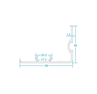 پروفیل اینترلاک لنگه کشویی