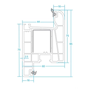 پروفیل لنگه درب کوچک